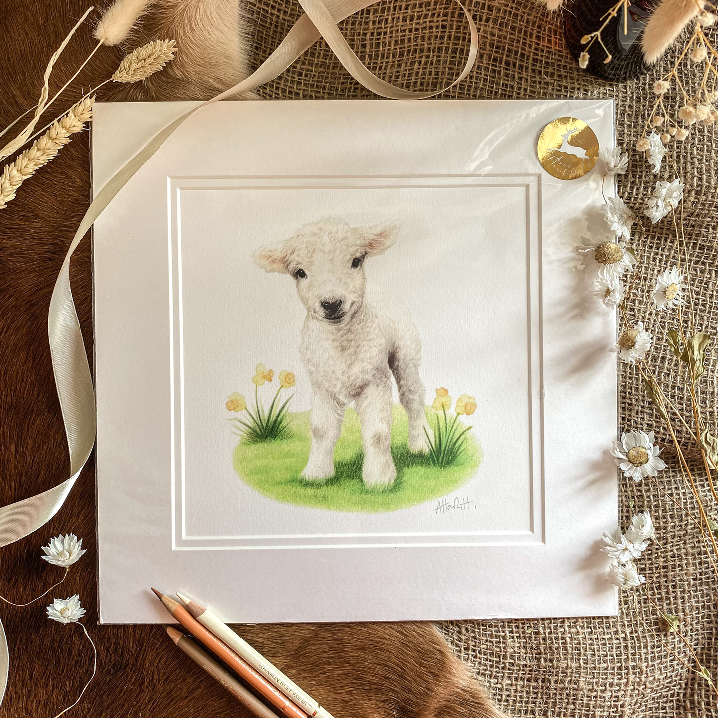 Daffodil Lamb Collector’s Edition Print