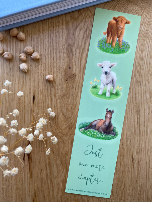 Baby Farm Animals Bookmark