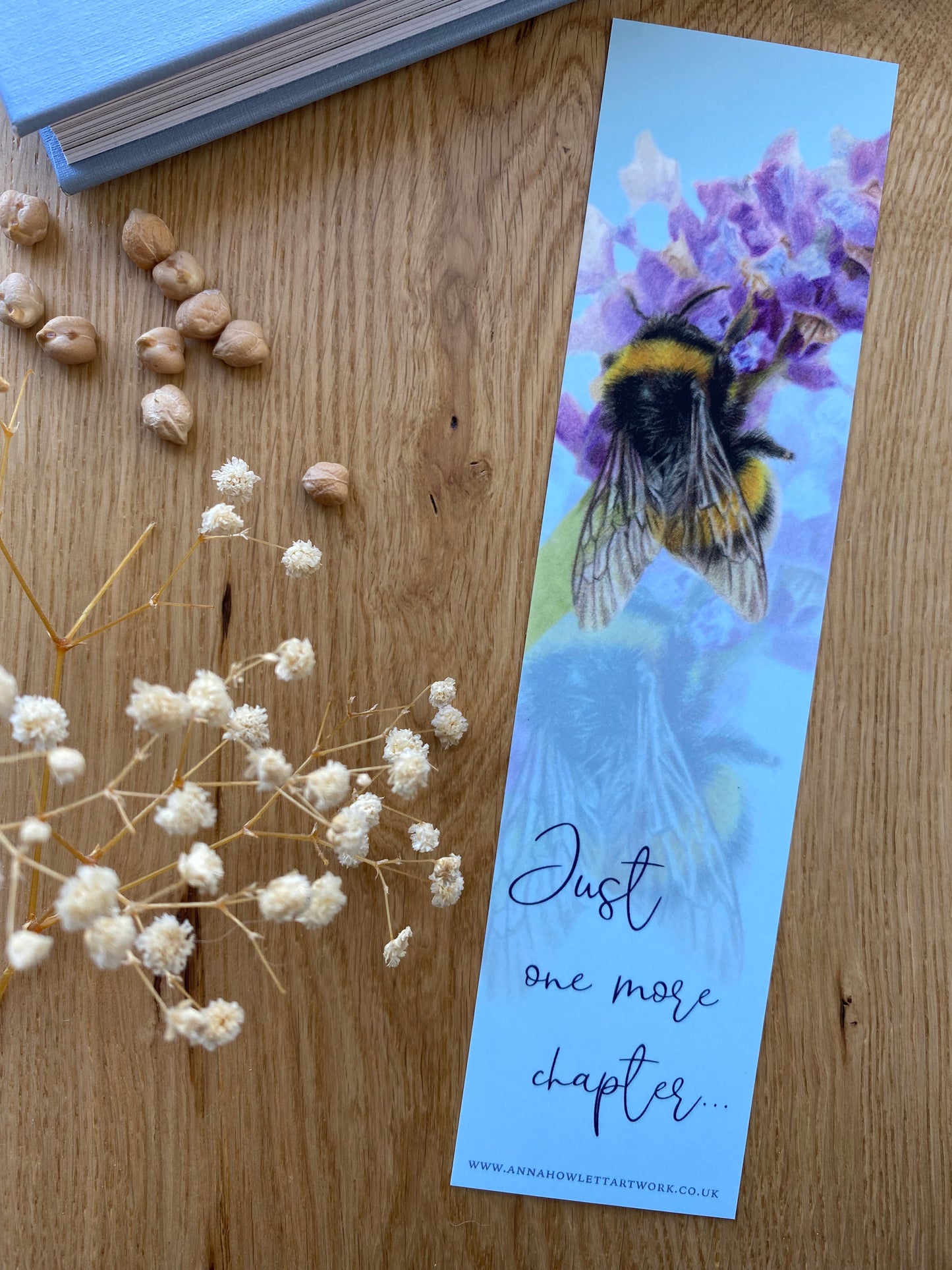 Bumblebee on Lavender Bookmark