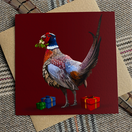 Christmas Pheasant Greetings Card