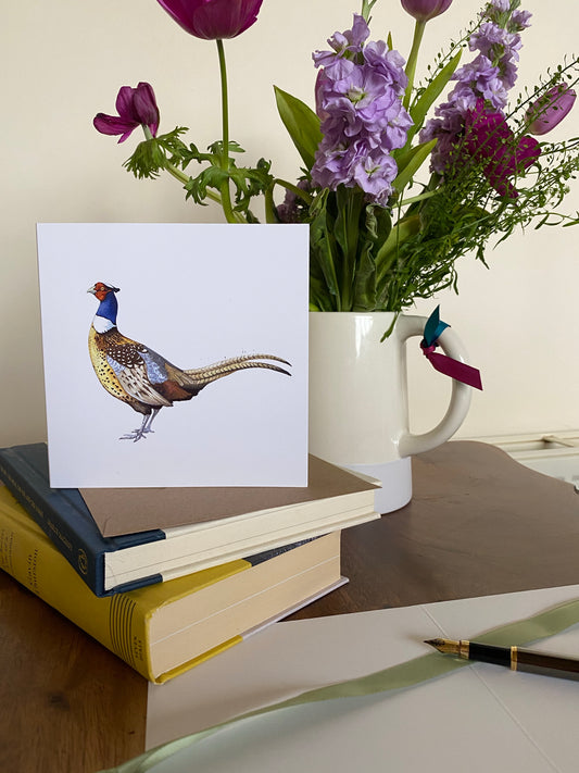 Monsieur Pheasant Greetings Card