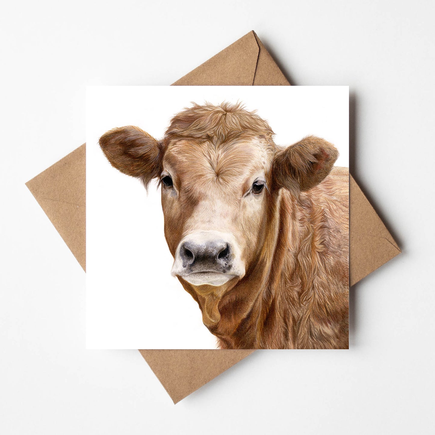 Serenity - Cow Greetings Card